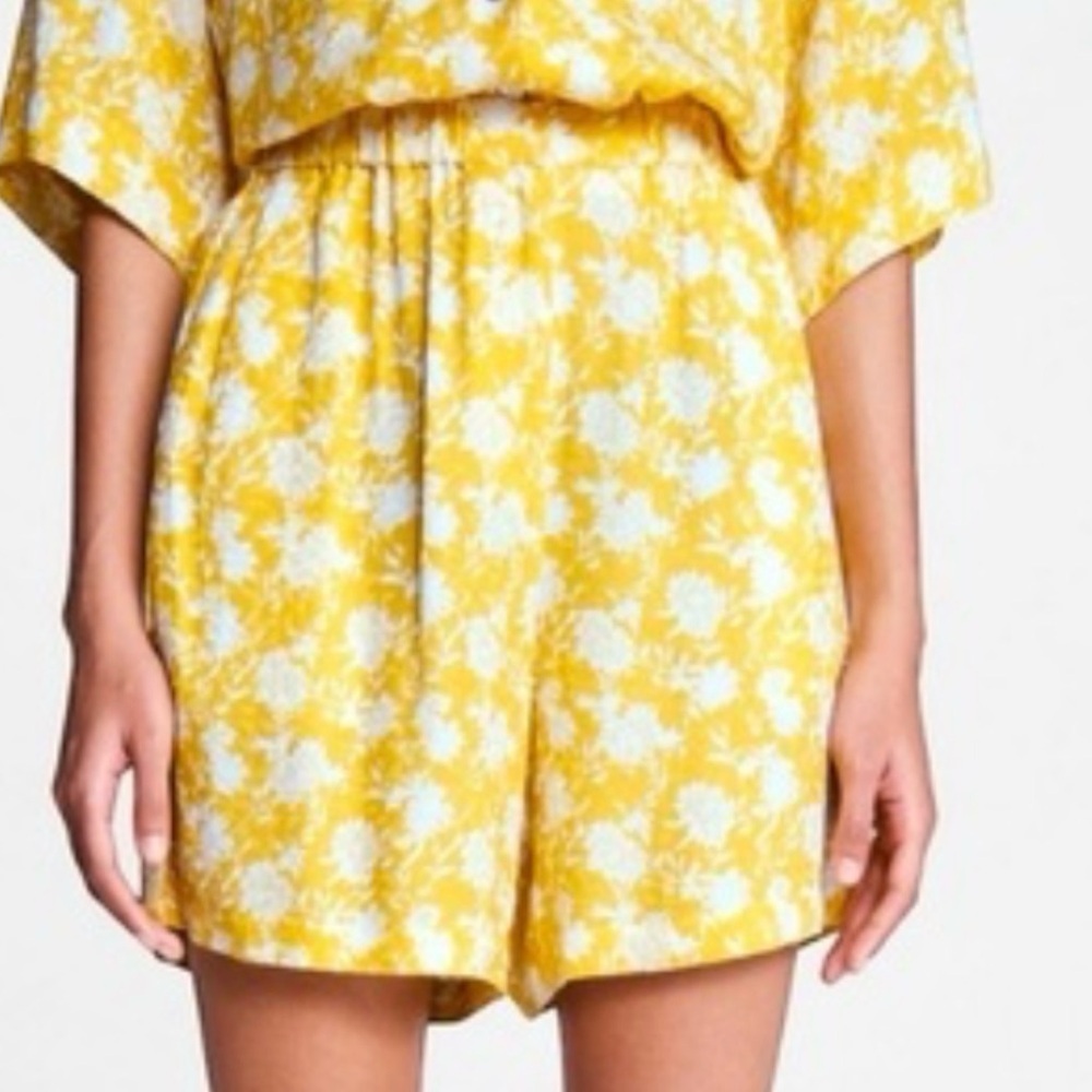 rag & bone Maye Viscose Floral Shorts Large